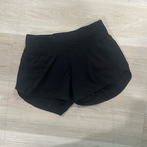 Lululemon speed up mid rise lined short 4inch black short
